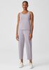 Organic Pima Cotton Stretch Jersey Scoop Neck Tank