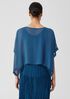 Sheer Silk Georgette Poncho