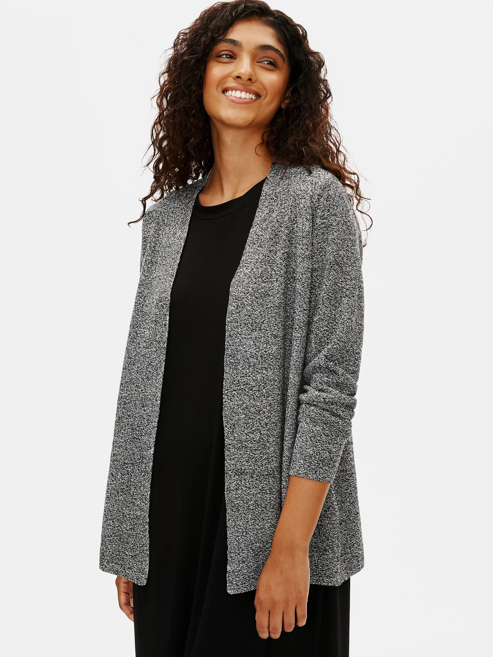Organic Linen Cotton Shaped Cardigan