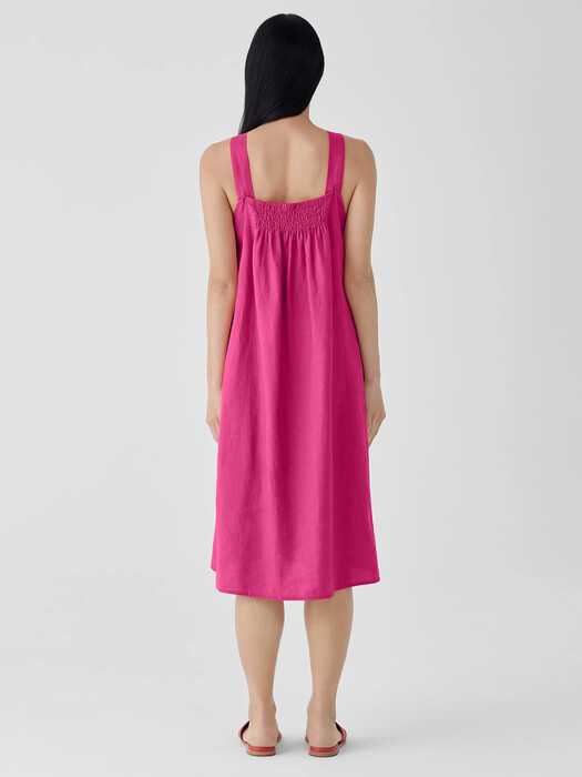 Eileen Fisher - Women's Organic Linen Square Neck Dress - Red - Size: 3X regular Eileen Fisher - Women's Organic Linen Square Neck Dress - Red - Size: 3X regular