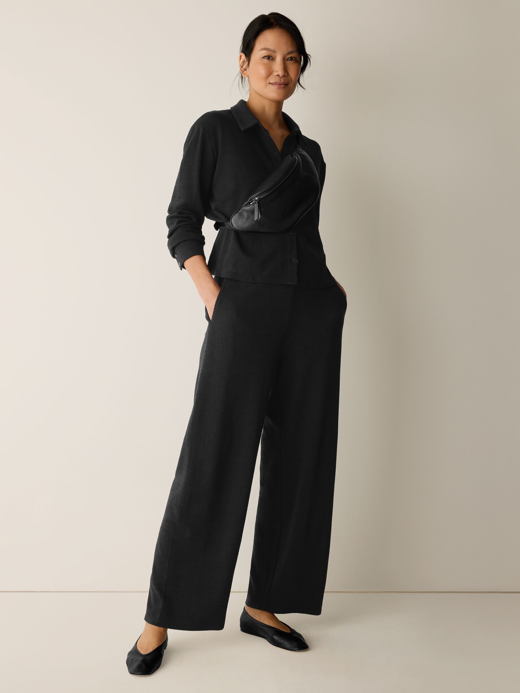Cross Hatch Stretch Jersey Straight Pant