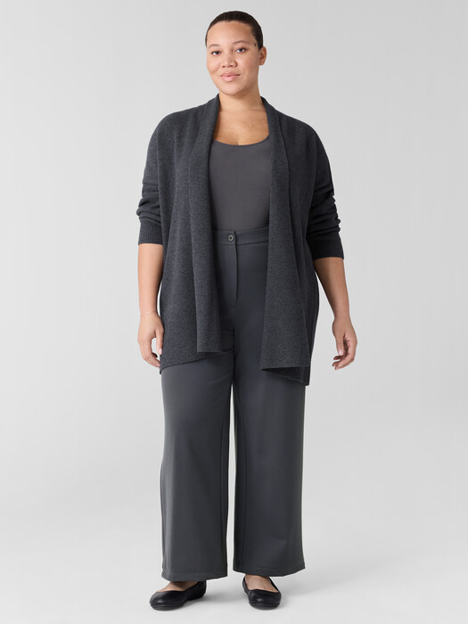 Washable Flex Ponte Wide Trouser Pant