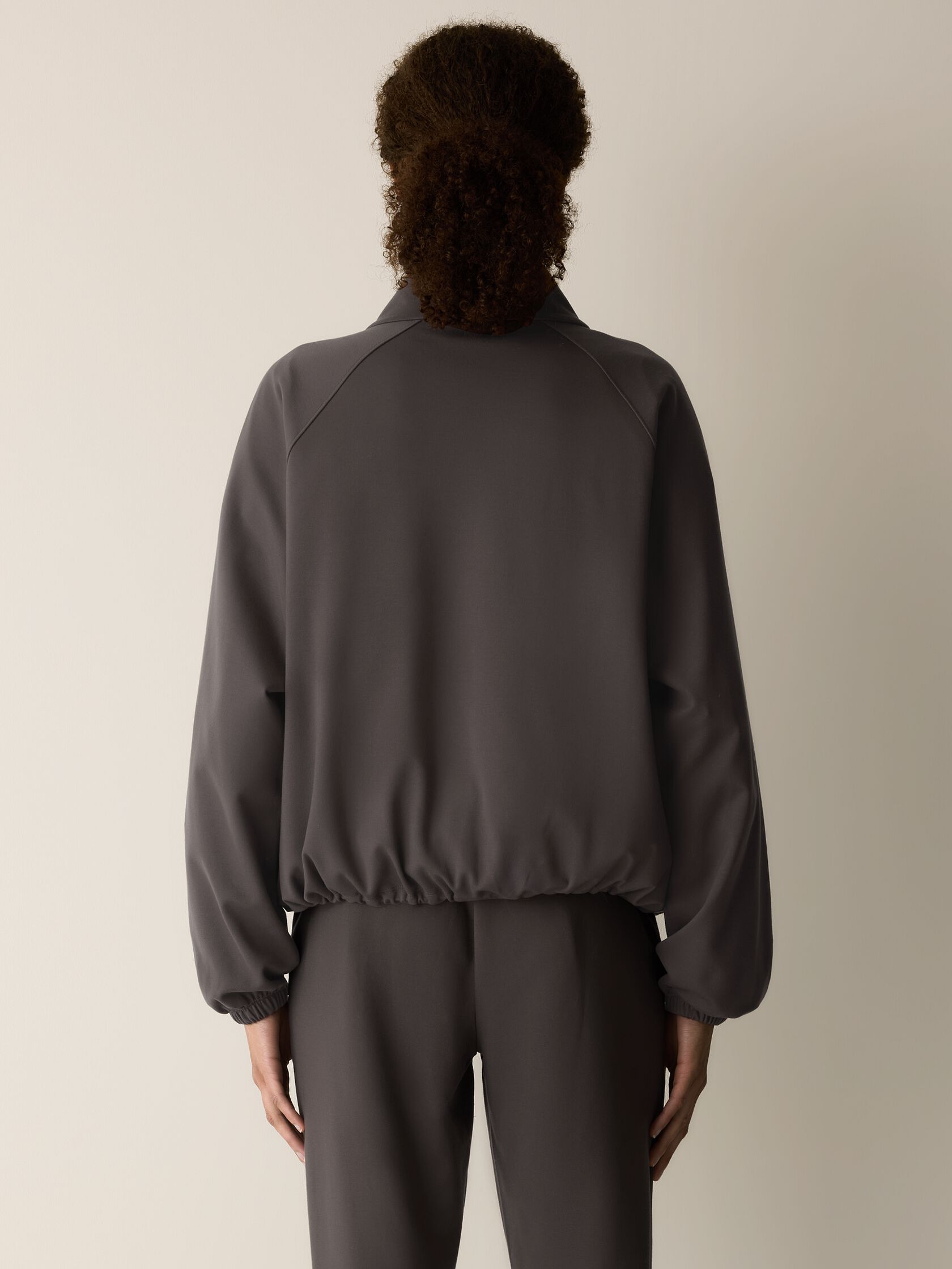 Lightweight Ponte High Collar Jacket