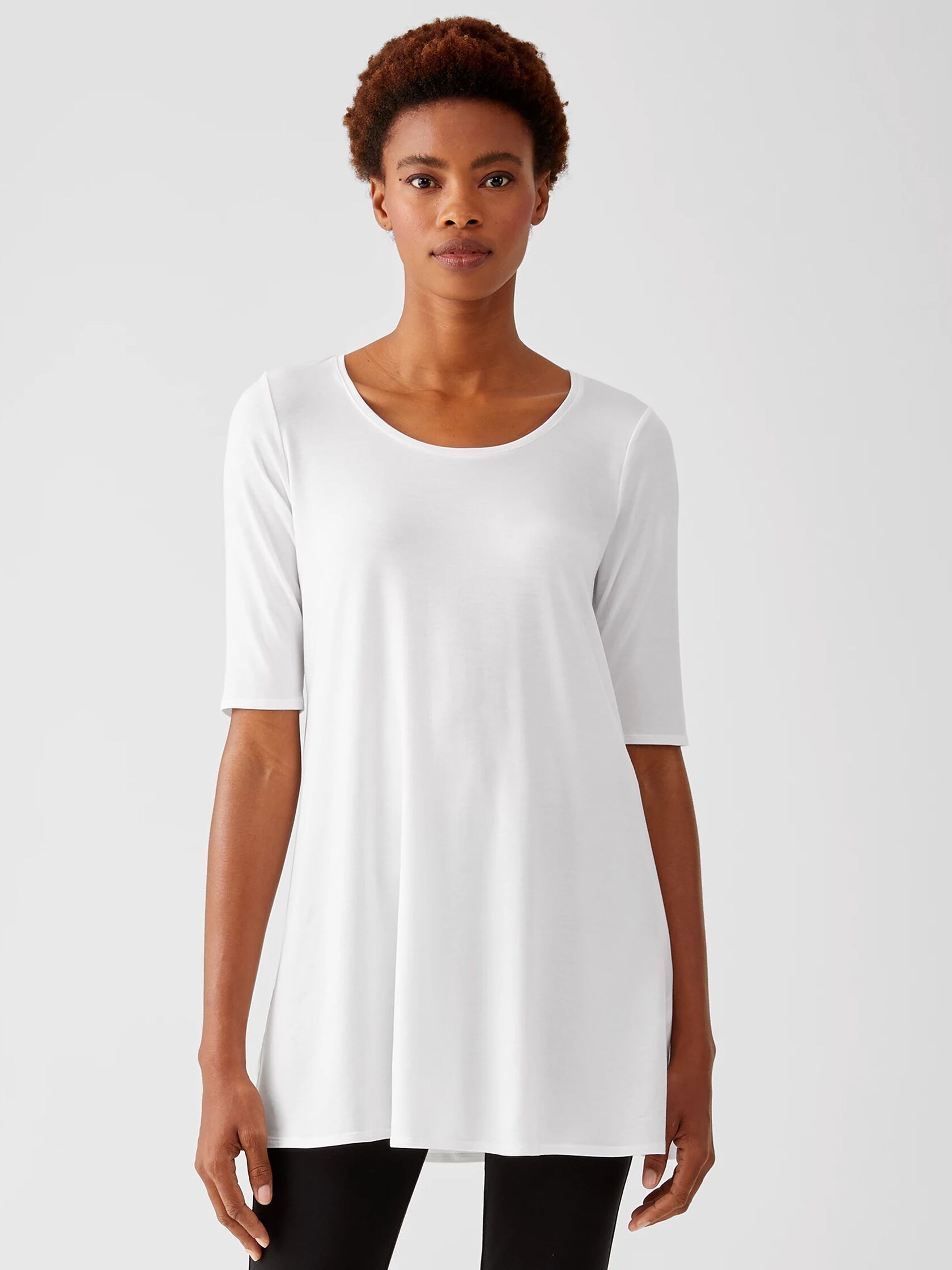 Fine Jersey Scoop Neck Tunic