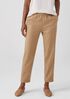 Soft Wool Flannel Tapered Ankle Pant