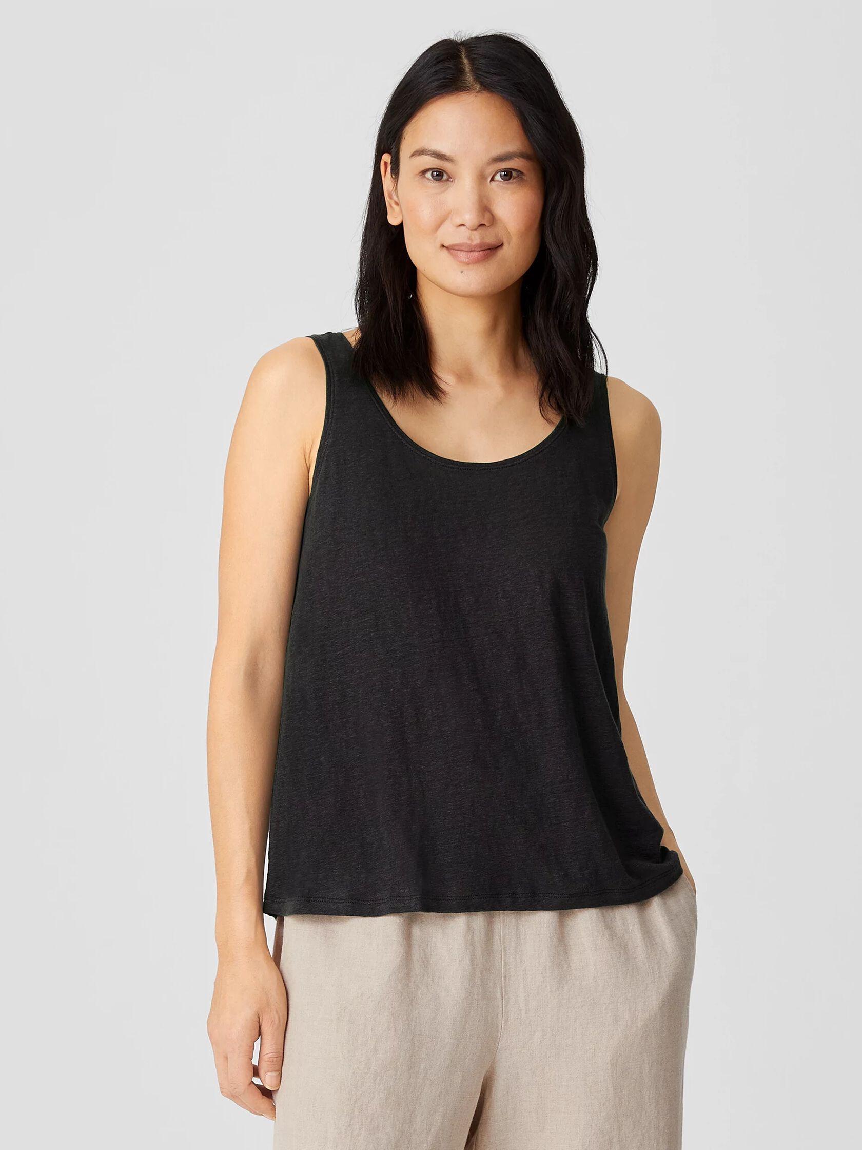 Organic Linen Jersey Tank