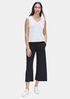 Tencel & Metal V-Neck Shell