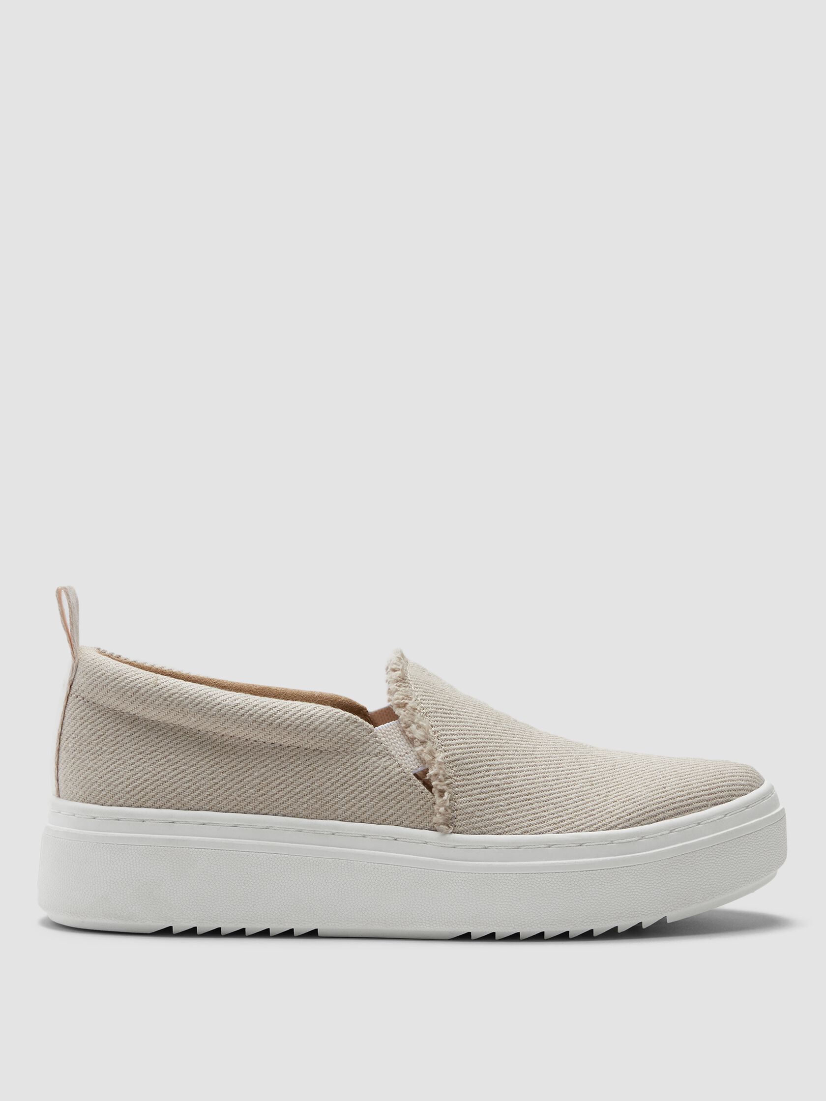 Pall Linen Twill Platform Sneaker