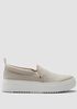 Pall Linen Twill Platform Sneaker