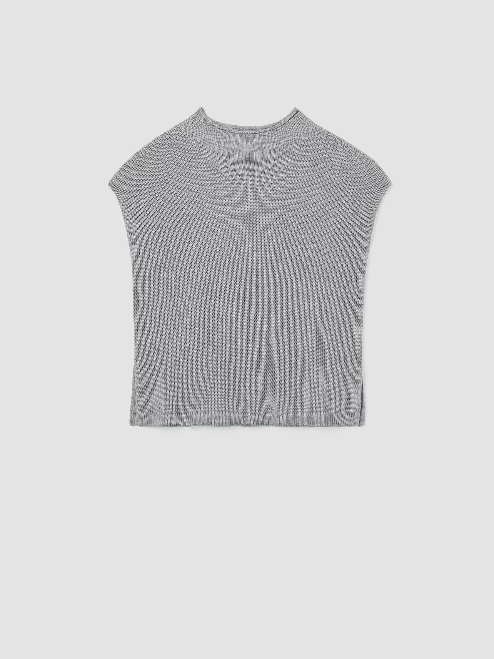 Peruvian Organic Cotton Blend Funnel Neck Top