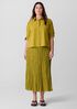 Washed Organic Cotton Poplin Classic Collar Short Shirt
