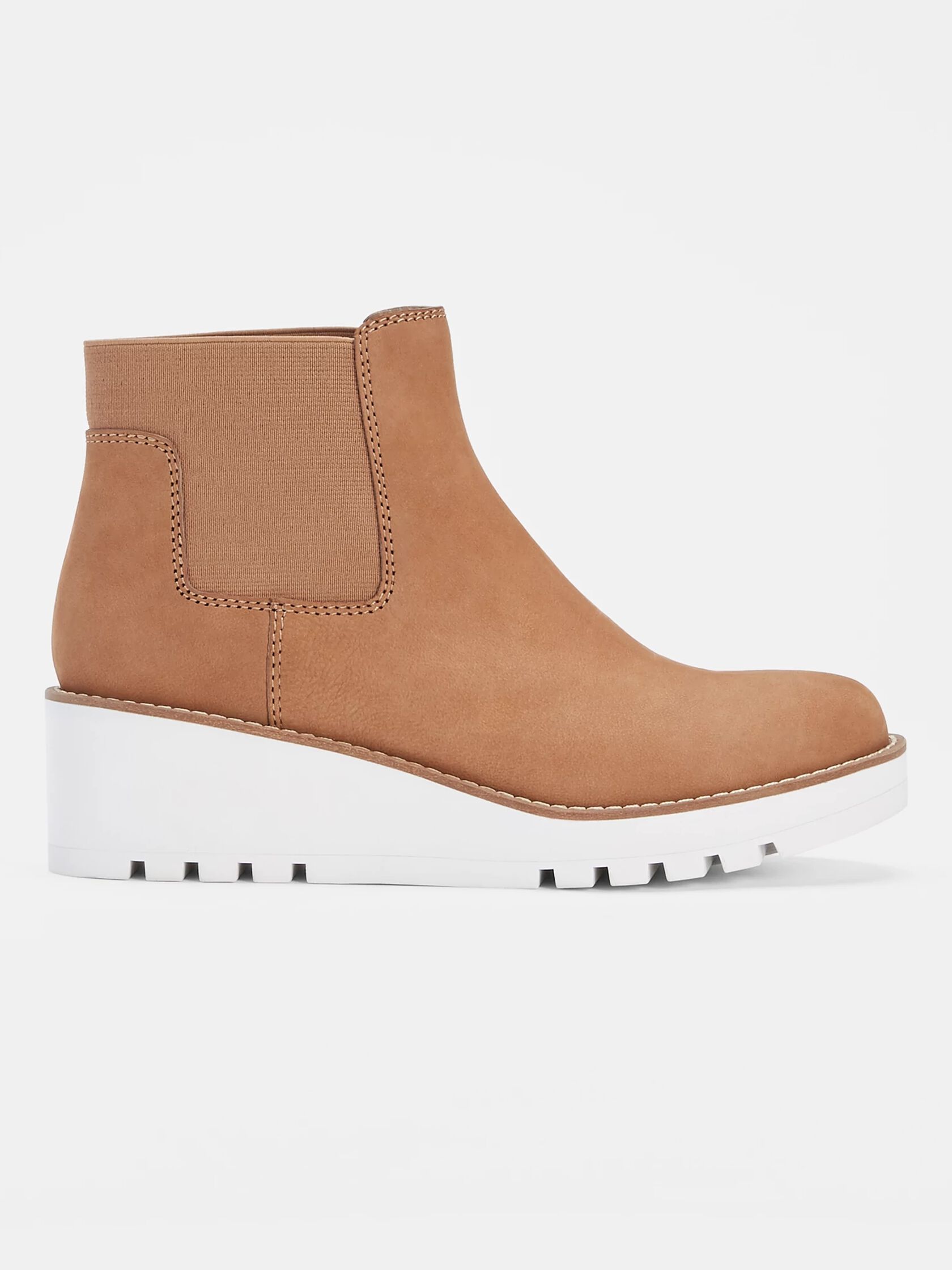 Chelsea Wedge Washed Leather Bootie