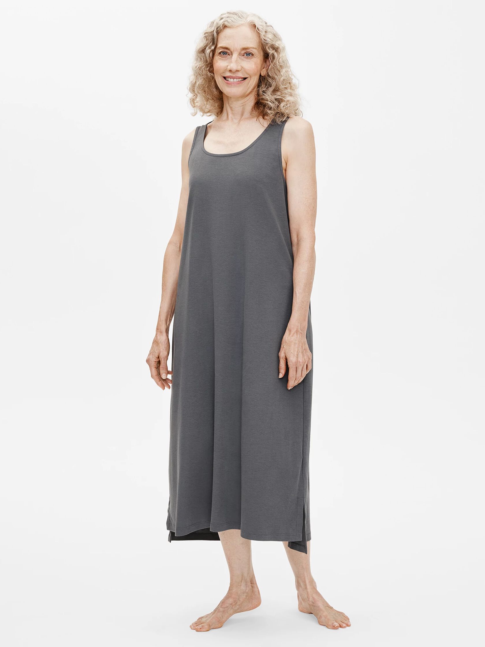 Cozy Organic Cotton Interlock Tank Dress