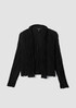 Crushed Silk High Collar Jacket