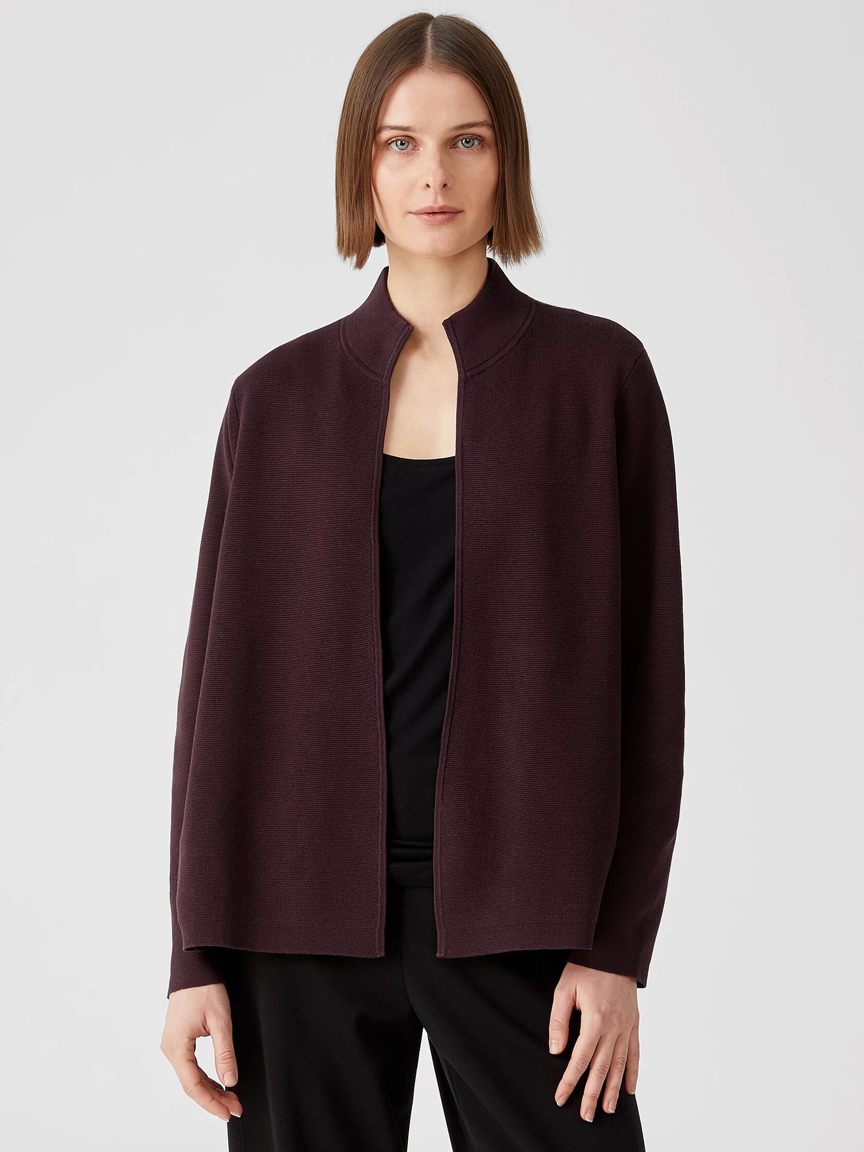 Silk & Organic Cotton Interlock Jacket