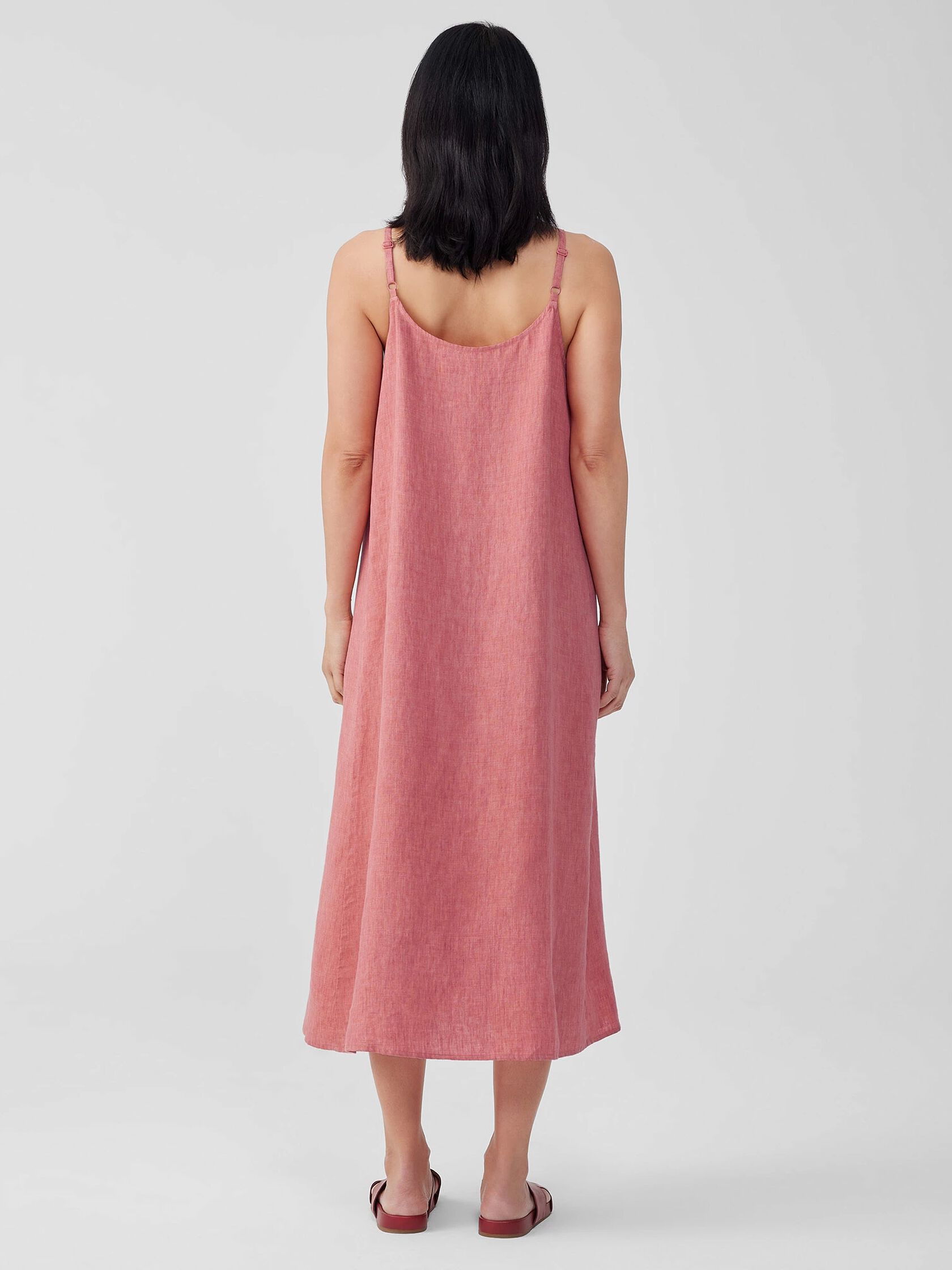 Washed Organic Linen Délavé Cami Dress