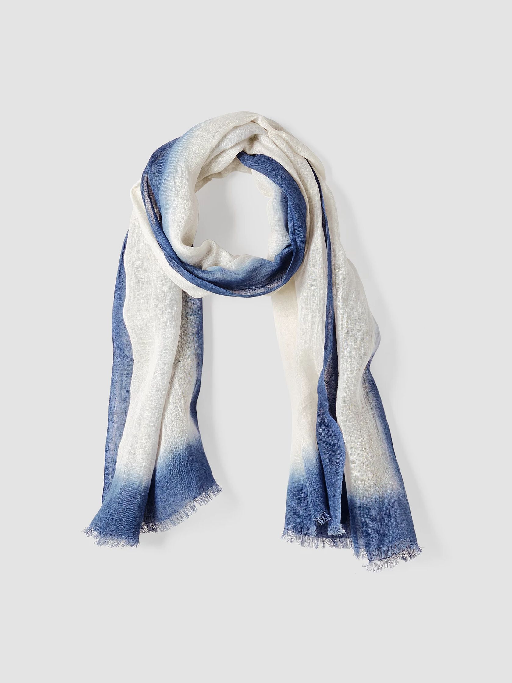 Hand-Dyed Linen Scarf