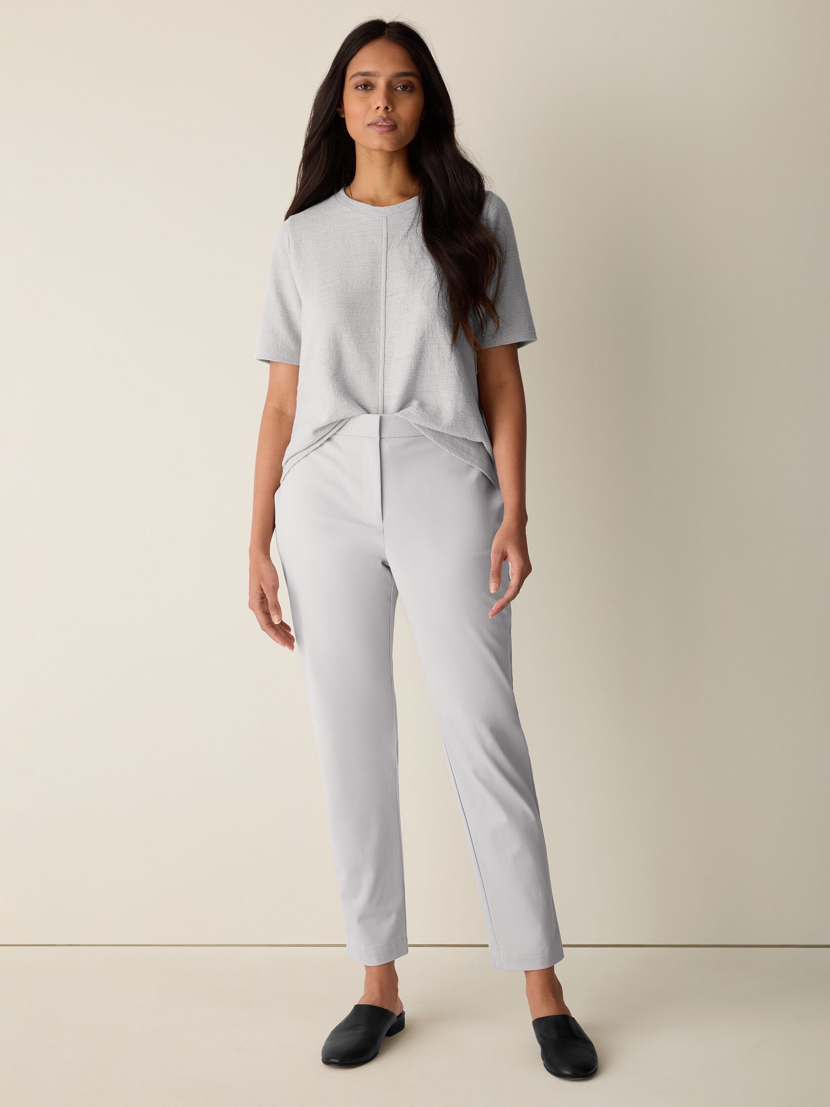 Stretch Cotton Twill Slim Pant