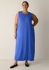 Stretch Jersey Knit Round Neck Dress