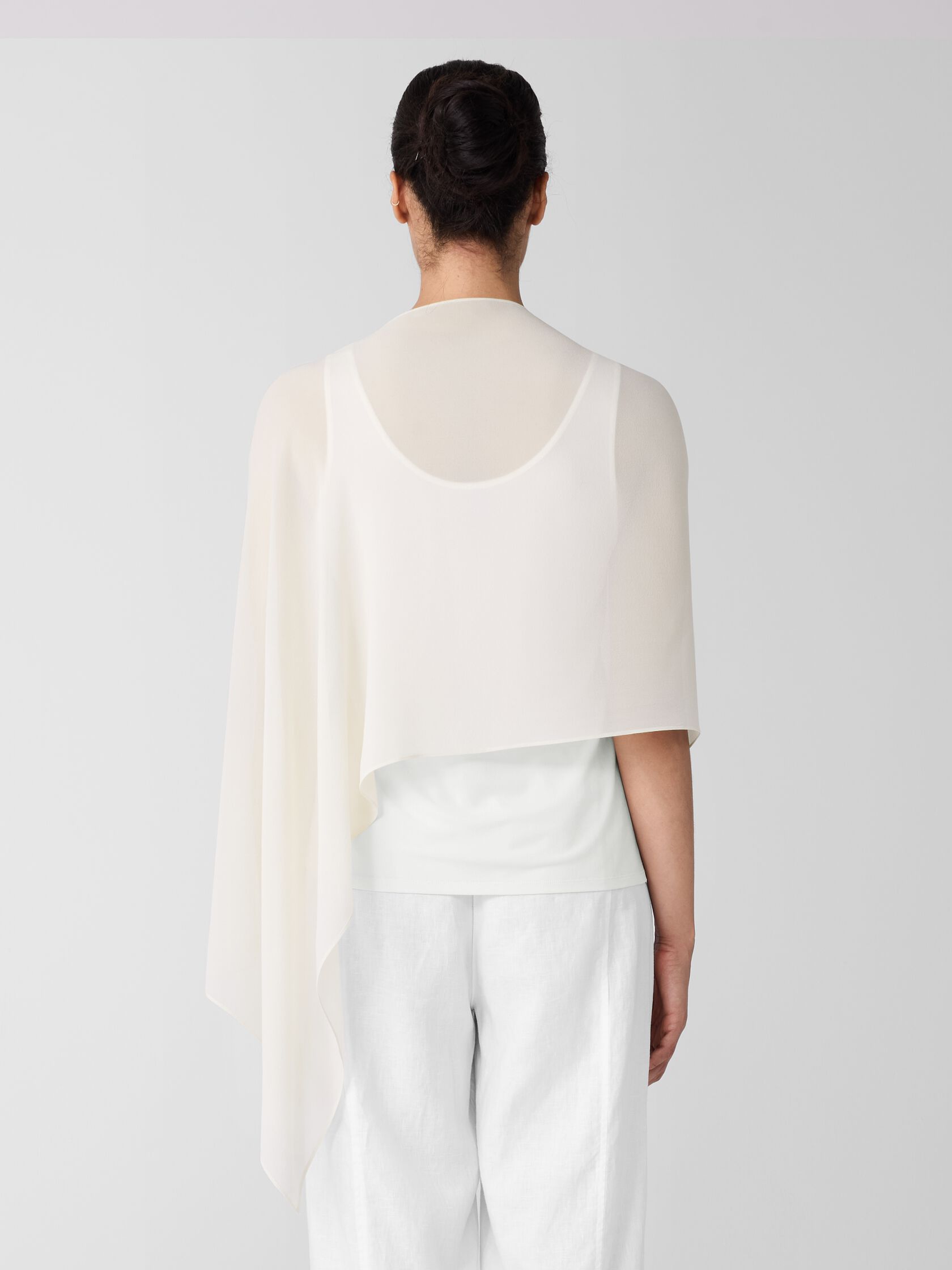 Sheer Silk Georgette Wrap