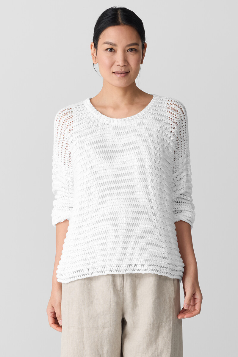Peruvian Organic Cotton Cord Crew Neck Top Peruvian Organic Cotton Cord Crew Neck Top