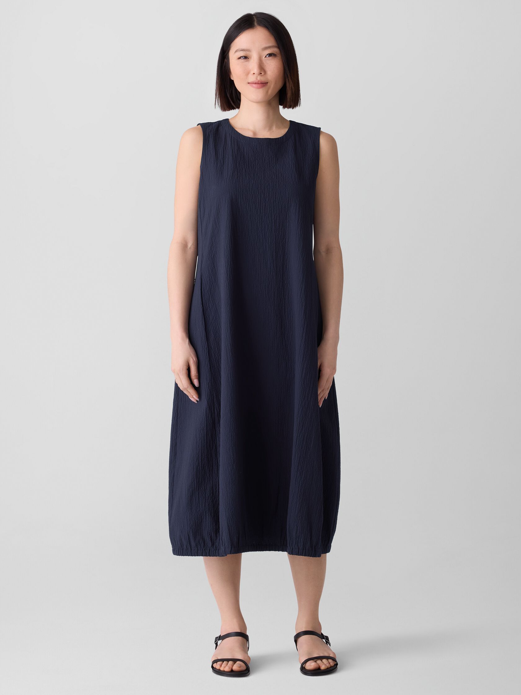 Organic Cotton Pucker Lantern Dress
