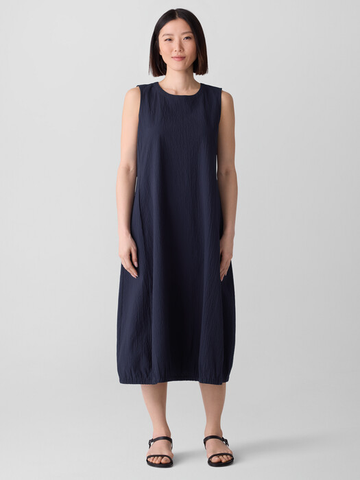 Organic Cotton Pucker Lantern Dress