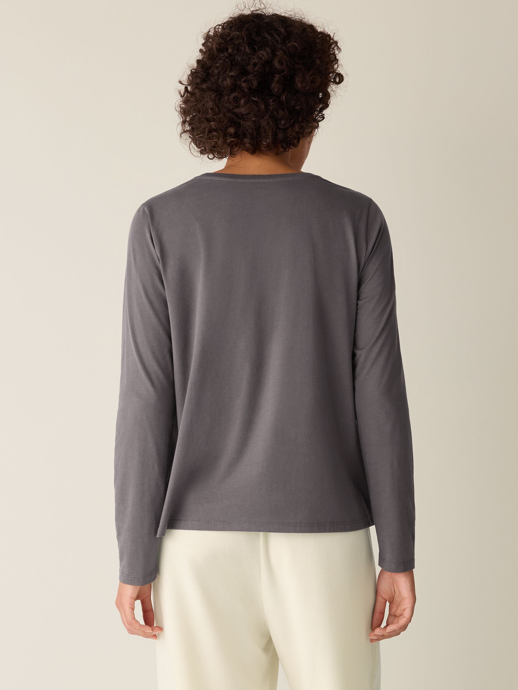 Organic Pima Cotton Jersey Long-Sleeve Tee