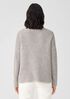 Silk Noil Funnel Neck Top