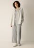 Fine Felted Wool Hooded Cardigan in Regenerative Wool