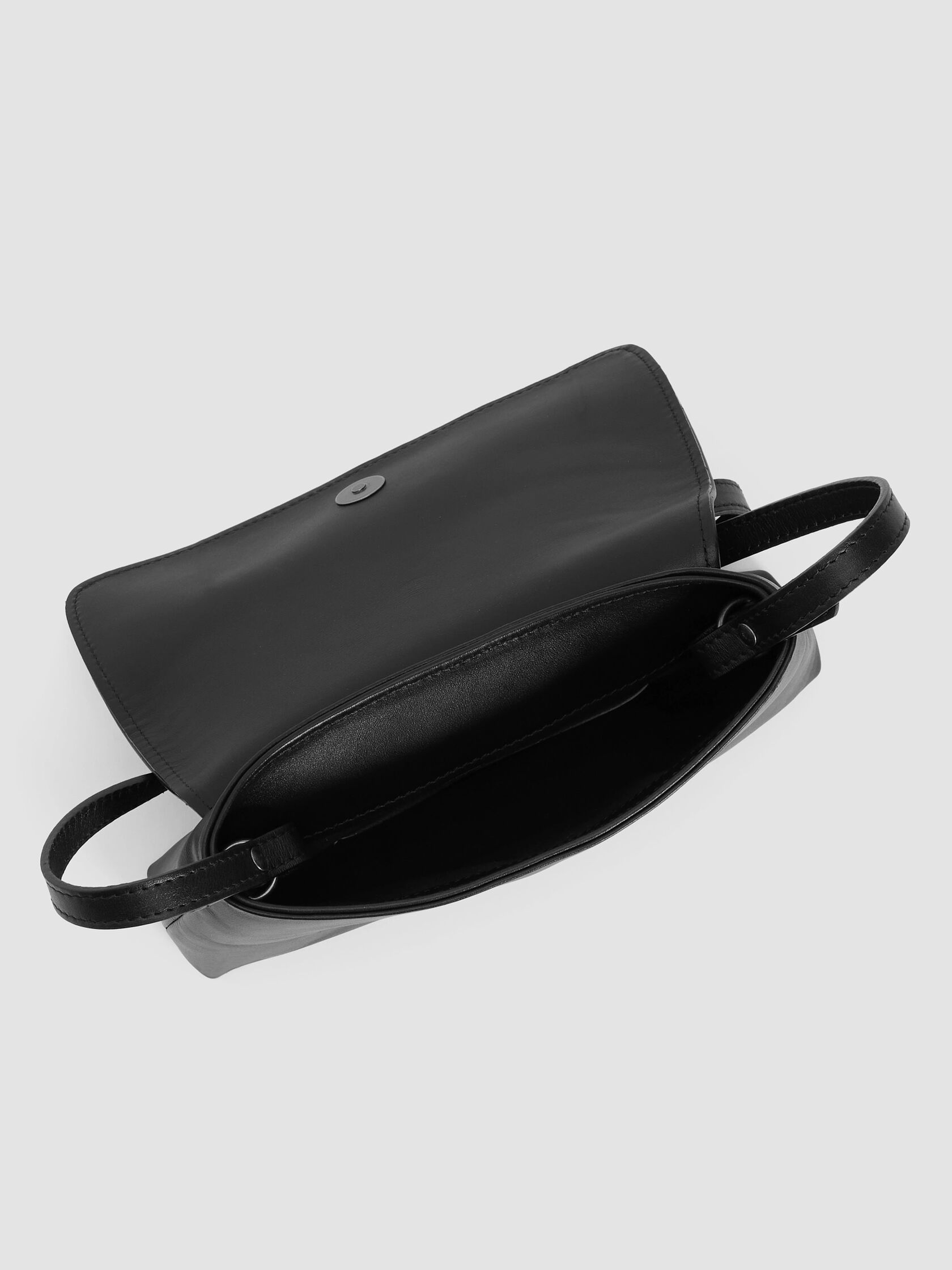 Sleek Italian Leather Convertible Clutch