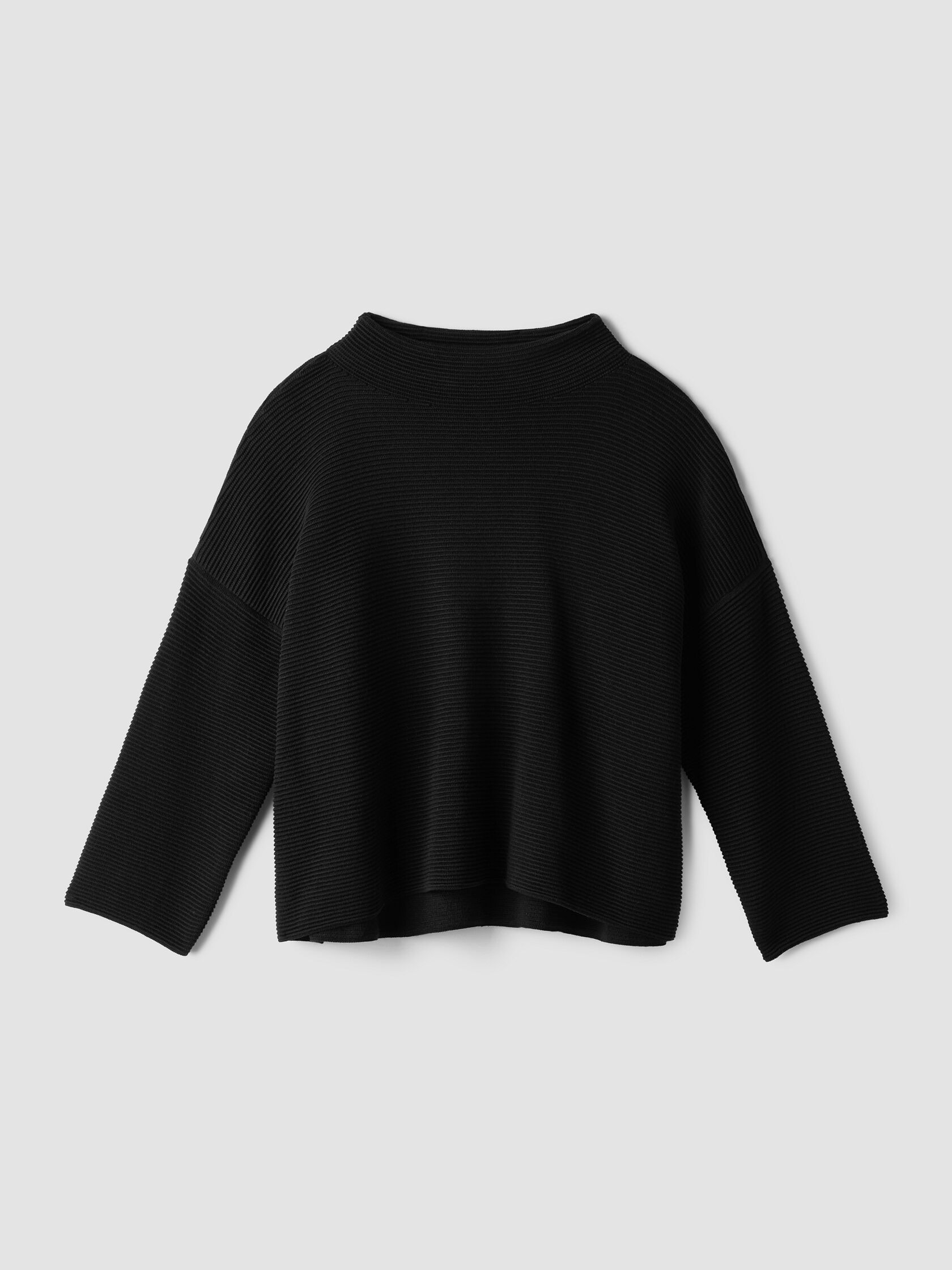 Peruvian Cotton Blend Funnel Neck Top