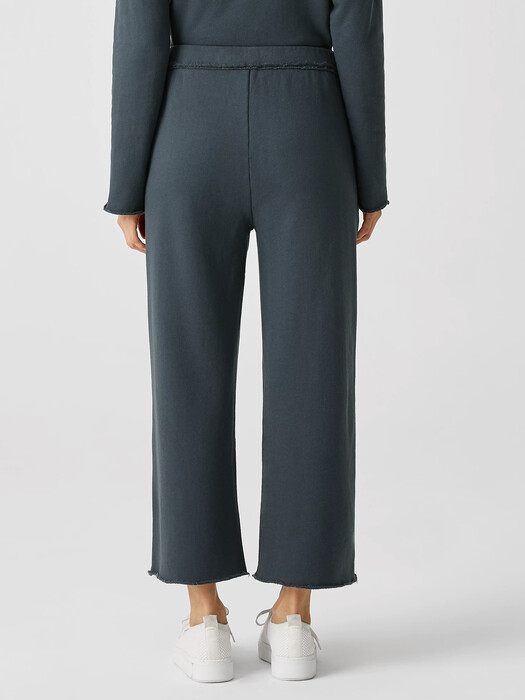 Organic Cotton French Terry Wide-Leg Pant