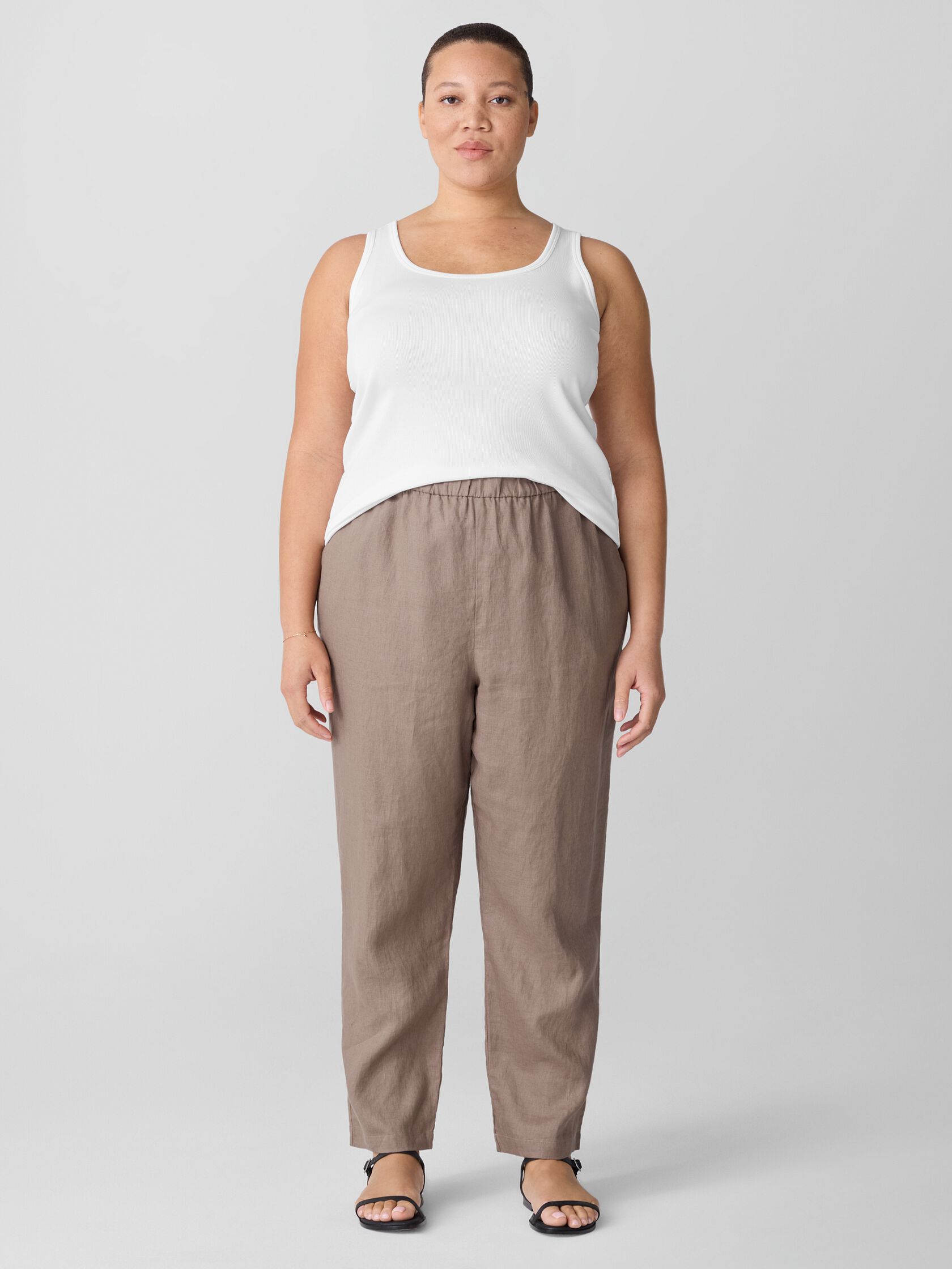Organic Linen Tapered Pant
