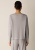 Organic Cotton Rib V-Neck Sleep Top