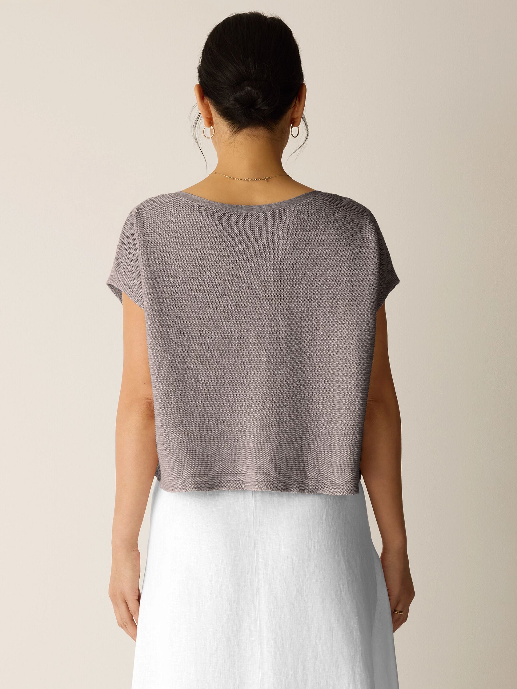 Organic Linen D&eacute;lav&eacute; Square Top