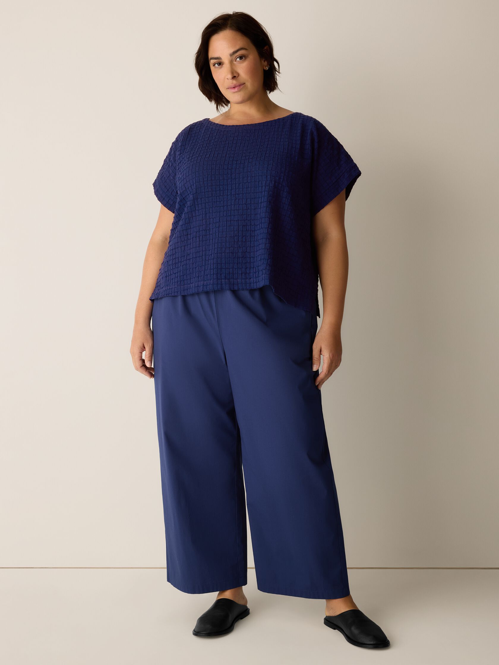 Organic Cotton Voile Box Square Top