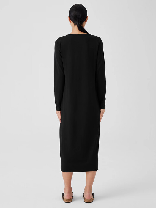 Eileen Fisher Long Sleeve Jersey Shift Dress in Black at Nordstrom, Size Xx-Small Eileen Fisher Long Sleeve Jersey Shift Dress in Black at Nordstrom, Size Xx-Small