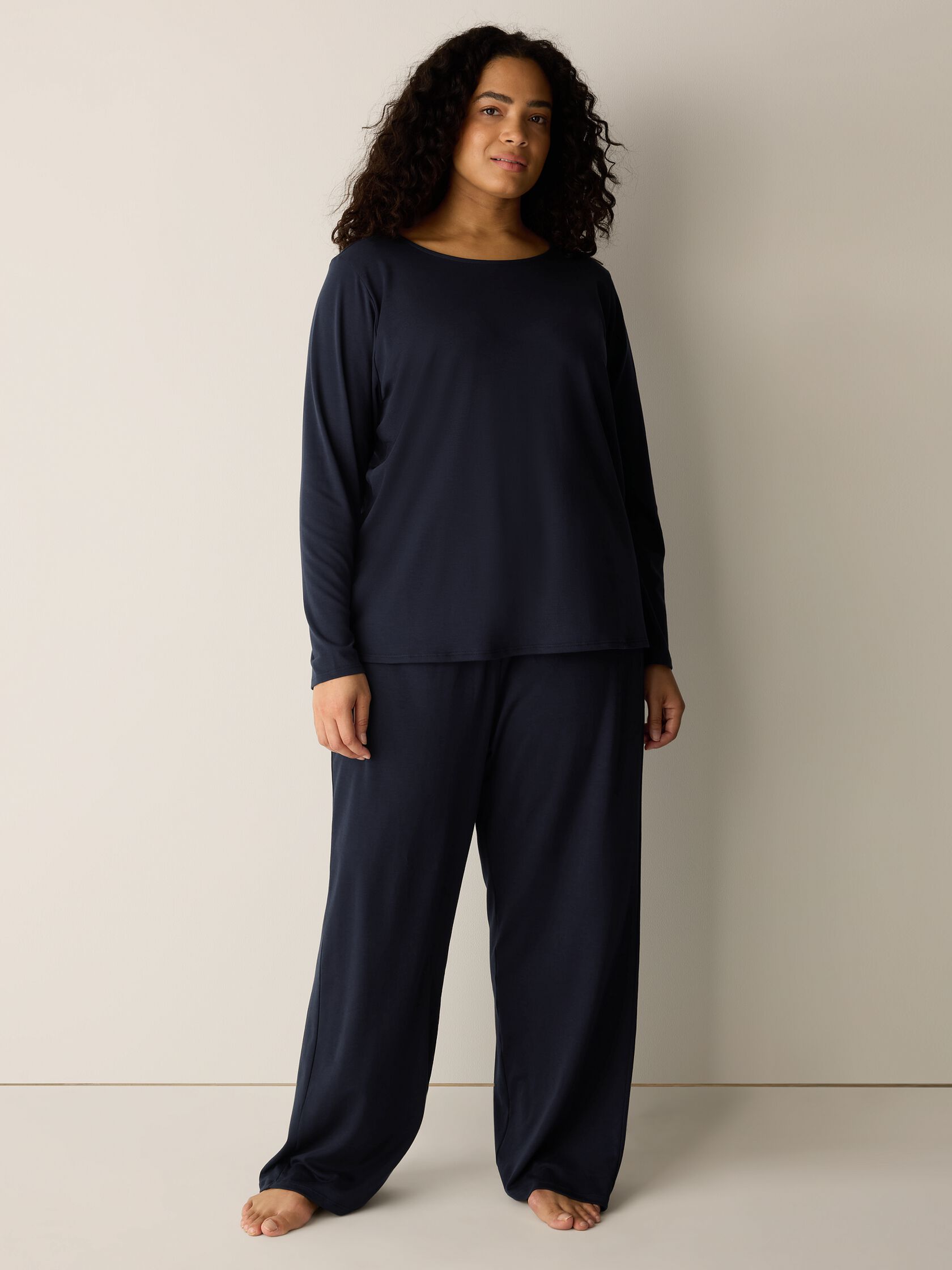 Organic Cotton Interlock Straight Sleep Pant