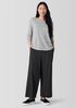 Striped Organic Linen Jersey Long-Sleeve Tee