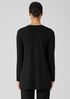 Stretch Jersey Knit V-Neck Long Top
