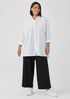 Washed Organic Cotton Poplin Classic Collar Shirt