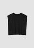 Textured Stretch Rib Round Neck Top