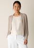 Organic Linen Cotton Cropped Cardigan