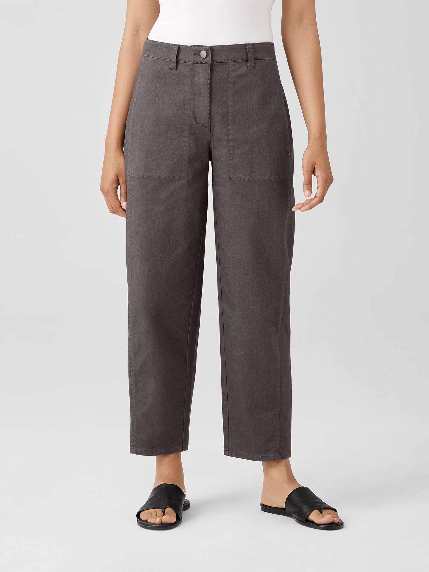 Organic Cotton Denim Lantern Pant
