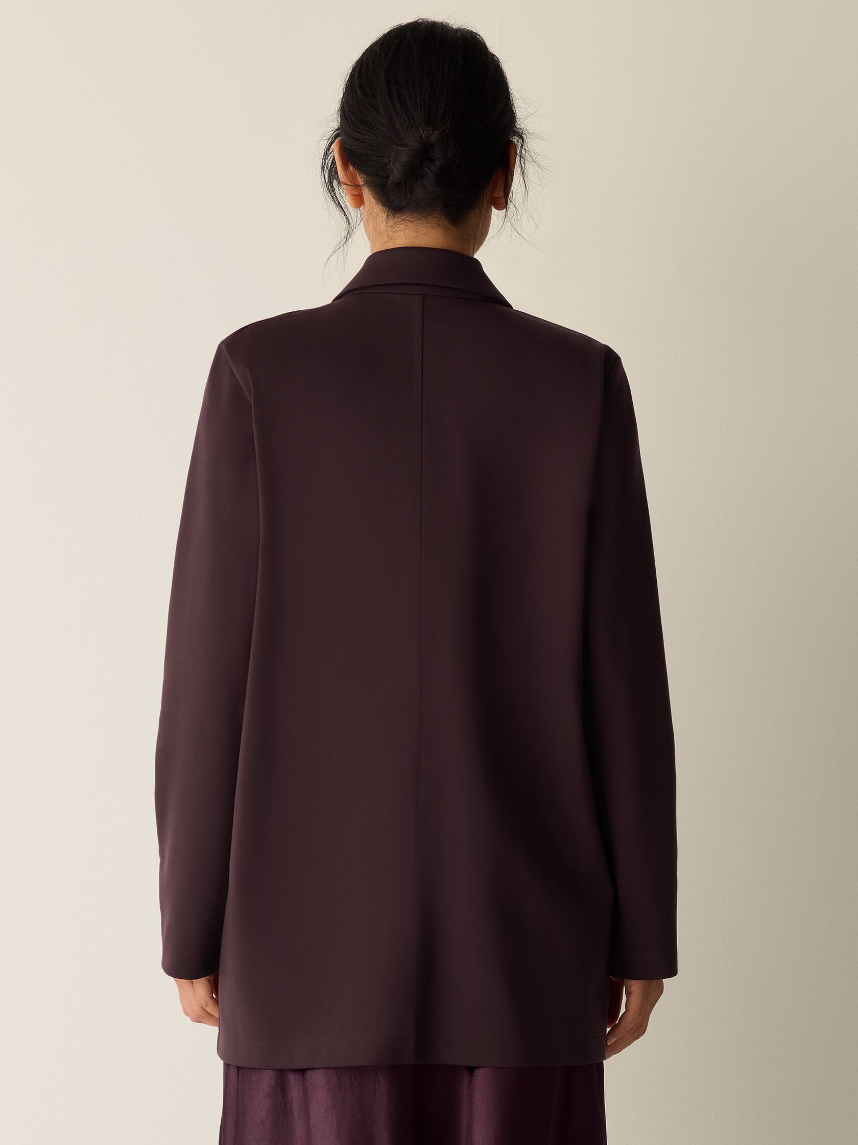 Washable Flex Ponte Long Blazer