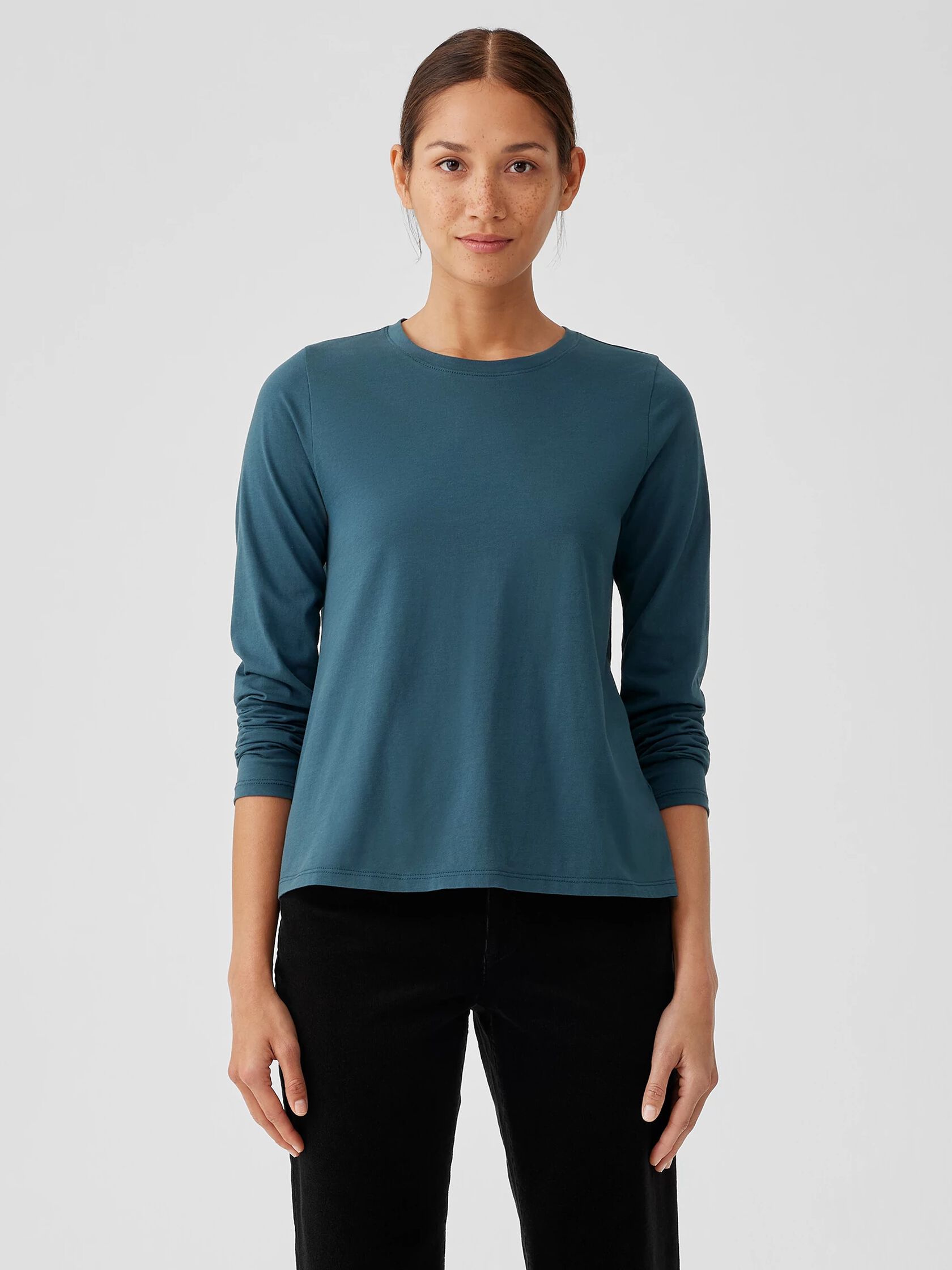 Organic Pima Cotton Jersey Long-Sleeve Tee