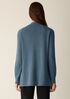 Cotton & Recycled Cashmere Turtleneck Long Top