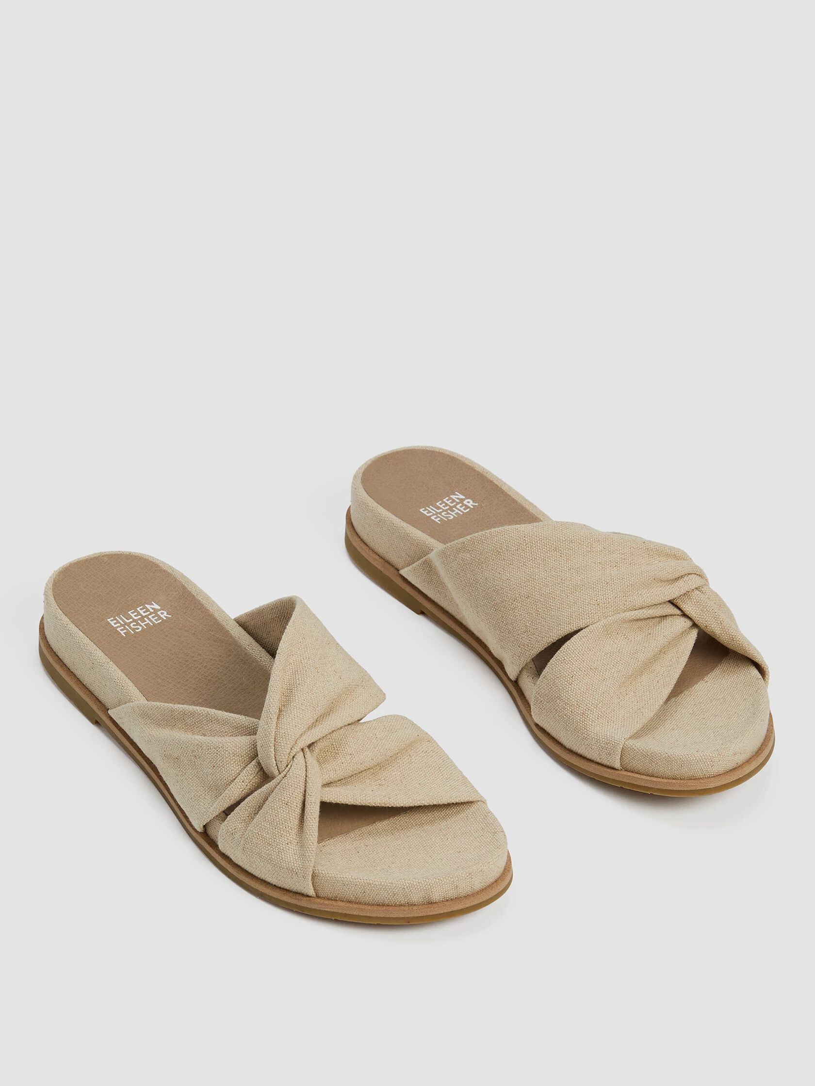 Dello Linen Wedge Sandal