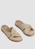 Dello Linen Wedge Sandal